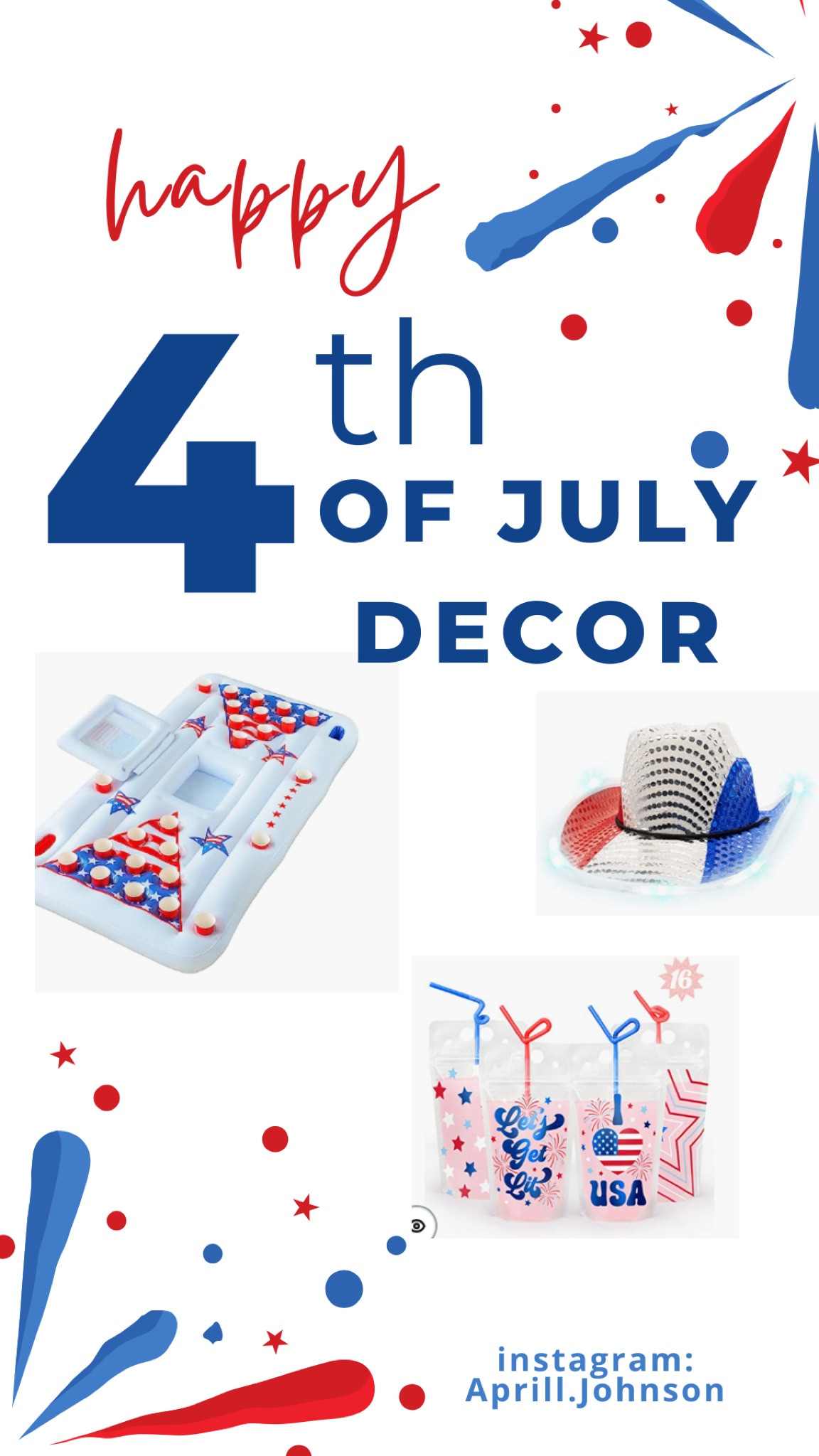 4th of july party decorations, perfect for a party, 4th july accessories , 4th july outfits #4thjuly #4thjulyparty

#LTKFind #LTKunder50 #LTKSeasonal