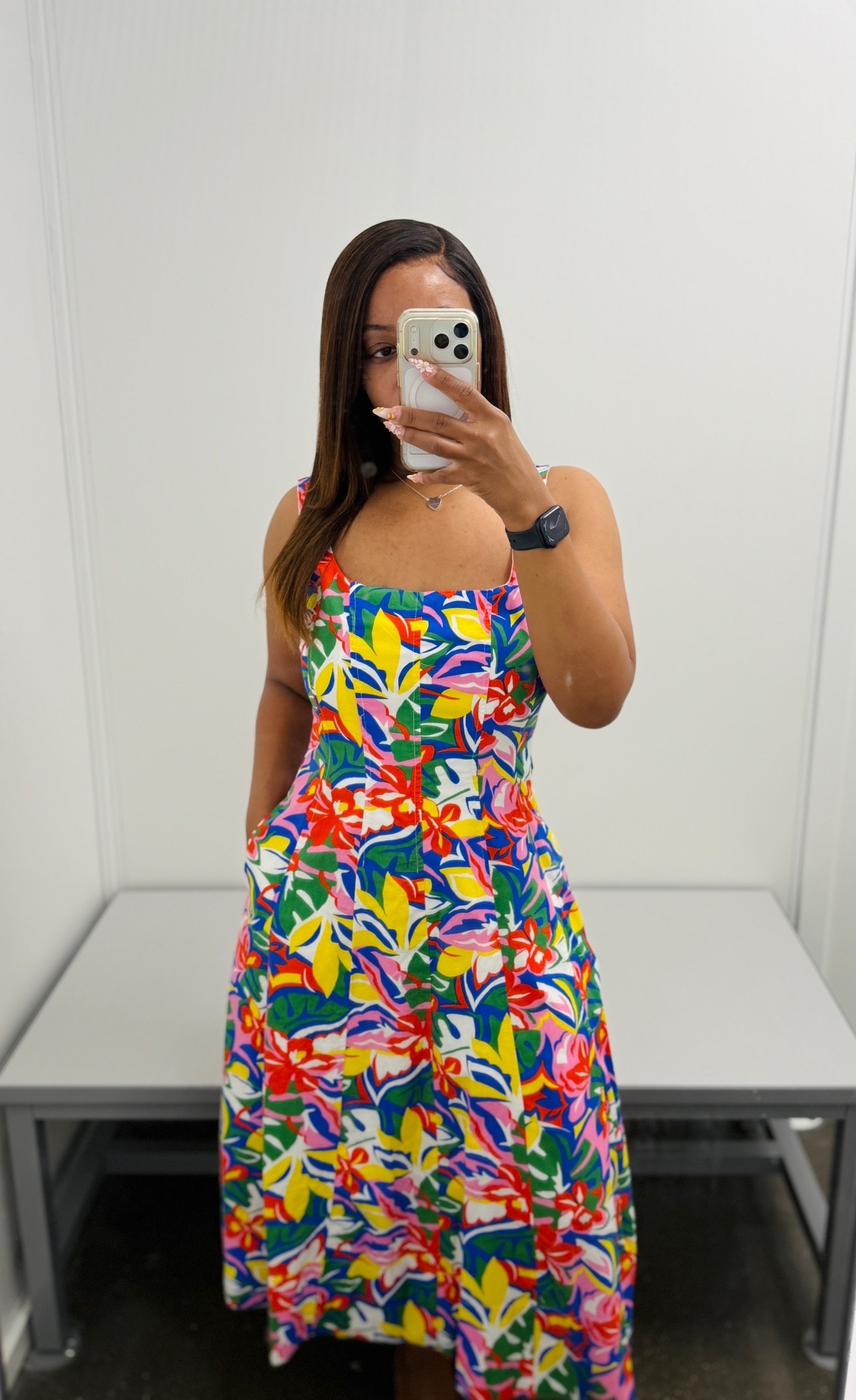Wearing a size small in this midi dress and it has pockets! I love the square neck, but it was very loose in the shoulder and chest area so I should’ve sized down. Very flowy and love the colorful pattern.

#LTKPetite #LTKU #LTKSeasonal