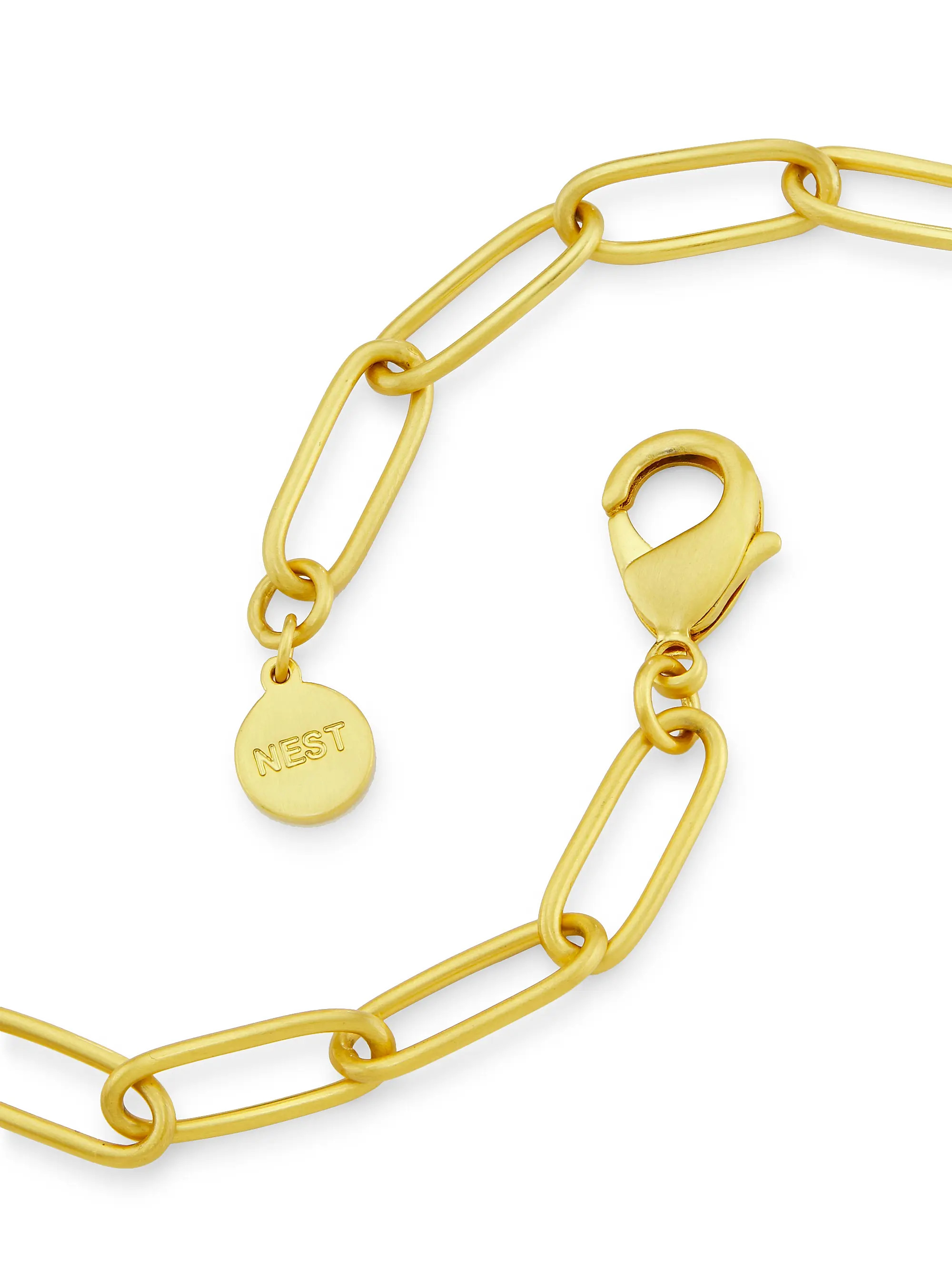 22K Gold-Plated Paper Clip Chain Necklace | Saks Fifth Avenue