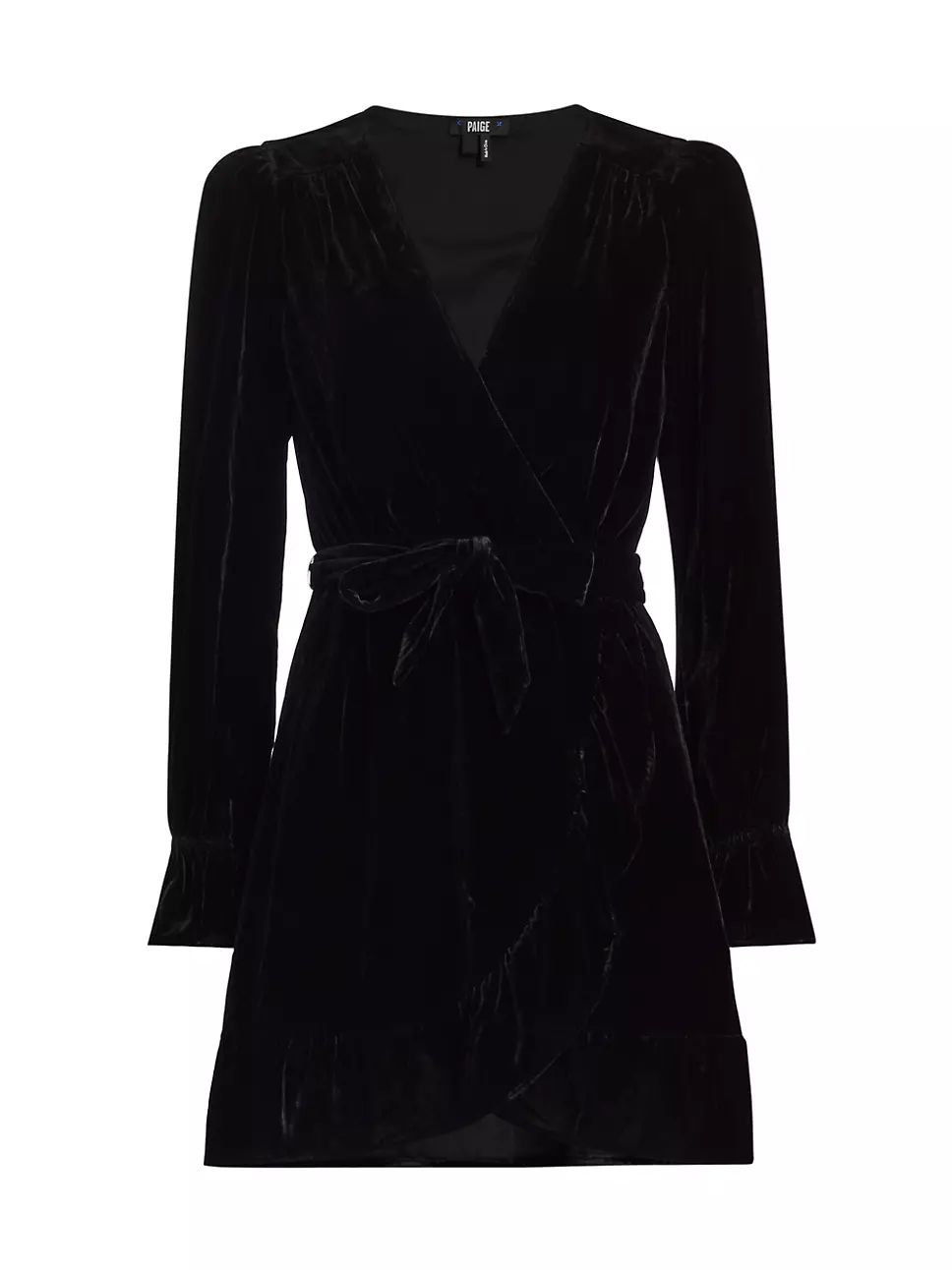 Ysabel Velvet Wrap Minidress | Saks Fifth Avenue