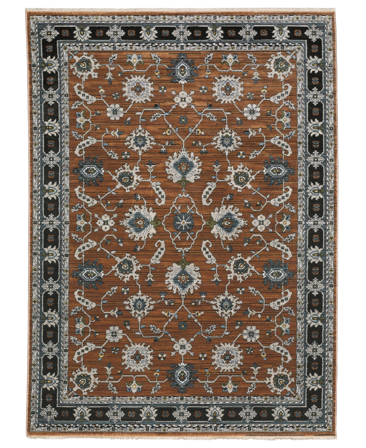 Oriental Weavers Keira KEI05 7'10"x10'10" Area Rug - Rust | Macy's