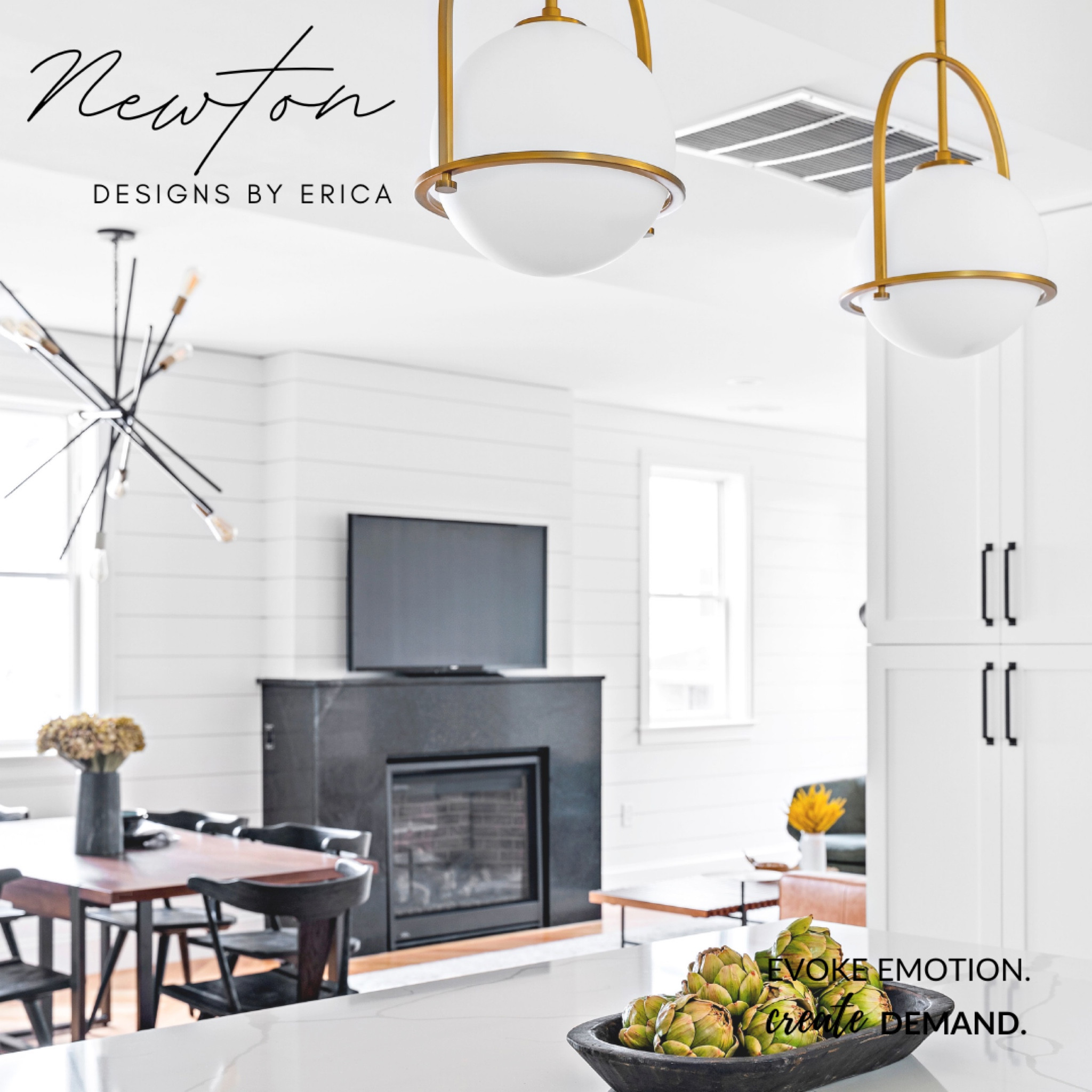 ✨ Timeless Design, Perfectly Curated ✨

Looking for inspiration to create a space that’s both classic and unforgettable? This Somerville project showcases a seamless blend of modern and timeless design elements that exude elegance and functionality.

Here’s what made this home shine:
✨ Lighting that Steals the Show: Hinkley frosted glass and brass pendants add warmth and sophistication, while the Wade Spunkit fixture makes a bold, artistic statement.
✨ Furniture with Flair: Kathy Kuo’s black Antonio Mid Century dining chairs offer a sleek and timeless appeal.
✨ Flawless Finishes: Top Knobs flat black Chandler hardware elevates every detail with understated charm.
✨ Unmatched Craftsmanship: Herringbone white oak floors, shiplap feature walls, and a contrasting black honed granite surround come together to create a striking juxtaposition of textures and tones.

💡 Love these looks? Save this post for your next project, share it with someone planning a timeless design, and shop the pieces on our LTK page for your own curated touch.

Tag a friend who would love this timeless style or drop a 🖤 if you’re inspired by the details that make all the difference.

#DesignsByErica #TimelessInteriors #SomervilleStyle #HerringboneFloors #InteriorDesignInspo #ClassicMeetsModern #

#LTKSeasonal #LTKSaleAlert #LTKStyleTip