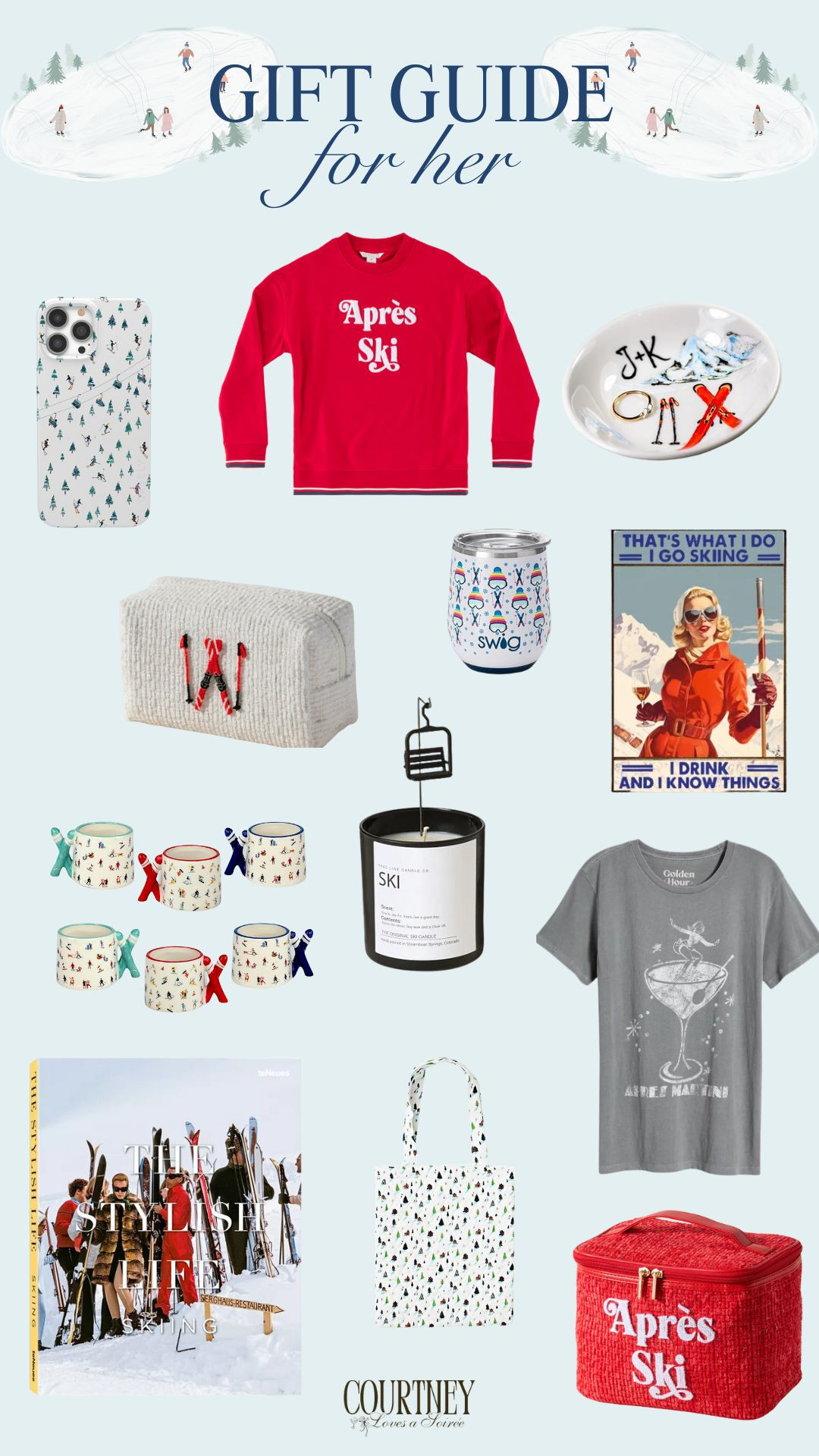 Channeling cozy ski lodge vibes with this curated 'Gifts for Her' guide! 🎿❄️ Perfect for the Après Ski enthusiast, these picks combine chic winter style with functional charm. From playful sweaters and wine tumblers to candles and nostalgic ski-inspired accessories, this list has something for every snow bunny on your list. Whether you're gifting the skier in your life or just love the cozy winter aesthetic, these finds will transport you straight to the slopes. Shop these snowy-season must-haves and elevate your gifting game this year! 

 #LTKGiftGuide #LTKHoliday #LTKSeasonal