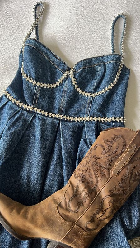 Morgan Wallen Concert
Country Music Concert 
Concert Outfit
Taylor Swift Concert
Denim dress
Crystals
Cowboy boots
Jeffrey Campbell
Dagget Boots 
Western boots 

#LTKstyletip #LTKshoecrush