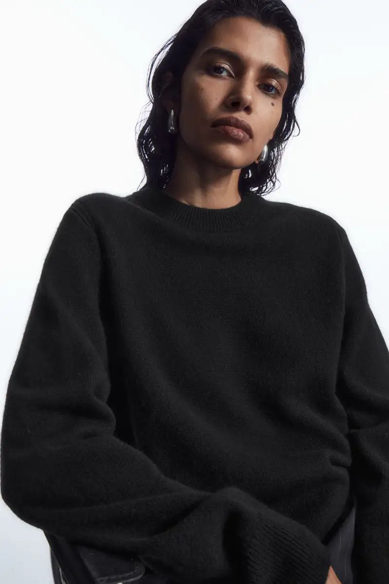 PURE CASHMERE JUMPER - Black - COS | COS UK