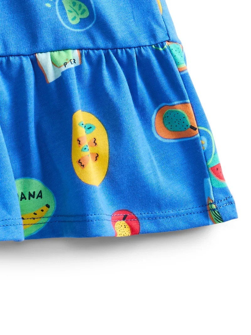 Wonder Nation Toddler Girls Tiered Ruffle Scooter Skirt, Sizes 18M-5T | Walmart (US)