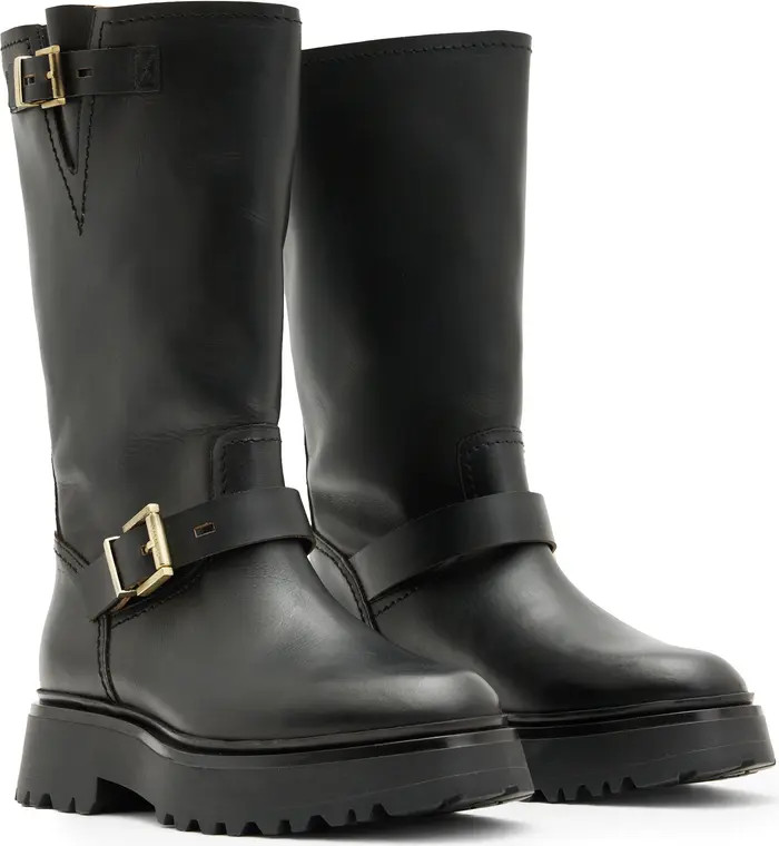 AllSaints Marisa Biker Boot (Women) | Nordstrom | Nordstrom