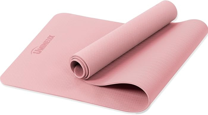 Yoga Mat Non Slip, Pilates Fitness Mats, Eco Friendly, Anti-Tear 1/4" Thick Yoga Mats for Women, ... | Amazon (US)