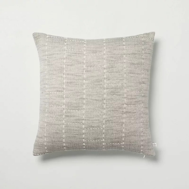 Heathered Off-Set Stripe Bed Pillow - Hearth & Hand™ with Magnolia | Target