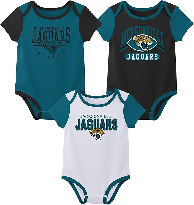 Outerstuff NFL Teams Newborn Baby and Infant Short Sleeve Bodysuit Variety 3-Pack (0-18m) | Amazon (US)