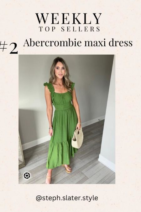 Weekly best sellers. Abercrombie maxi dress. More colors. Size small. Spring dress. Spring outfits. Easter. Mother’s Day. Vacation 

Follow my shop @steph.slater.style on the @shop.LTK app to shop this post and get my exclusive app-only content!

#liketkit #LTKFind #LTKstyletip #LTKunder100
@shop.ltk
https://liketk.it/44eKk

#LTKstyletip #LTKSeasonal #LTKunder50