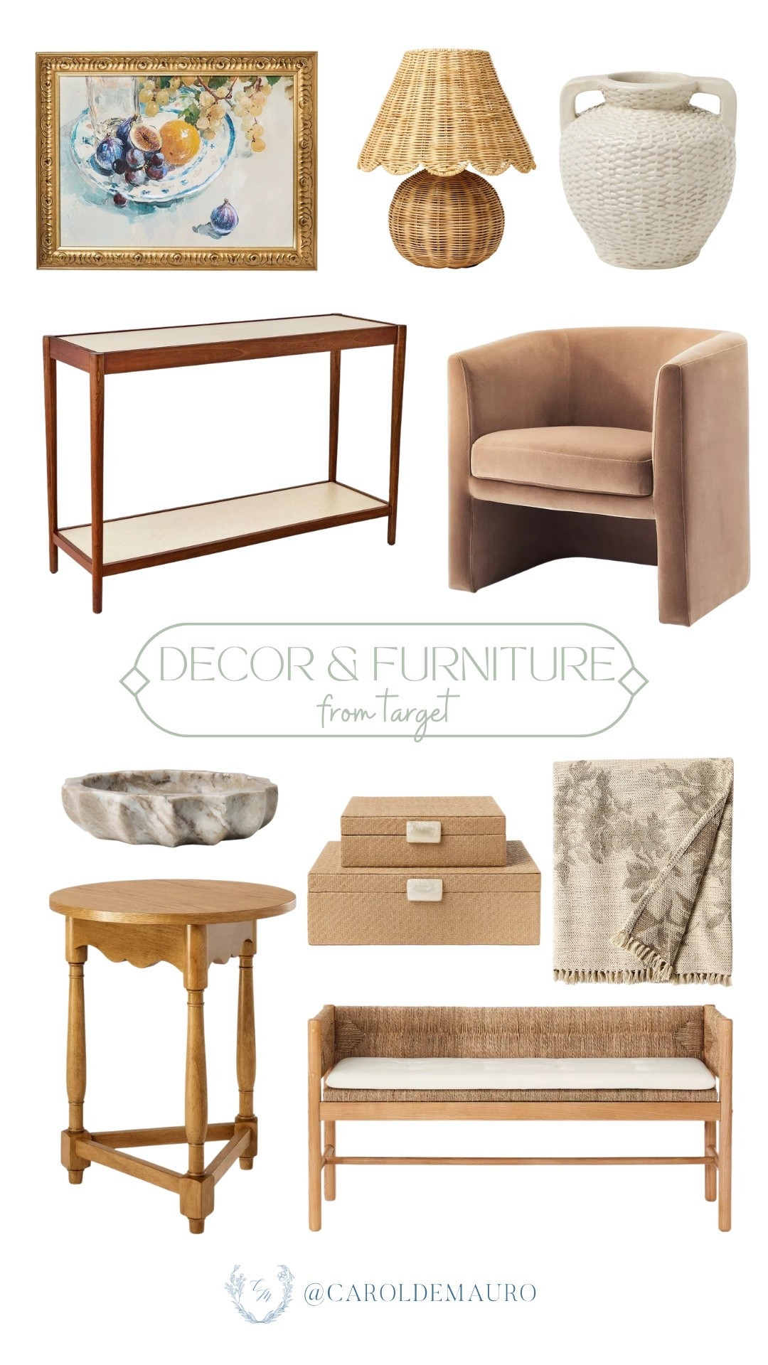 Instantly upgrade your space with these high-end looking furniture and decor pieces from Target! You’re going to love how these textured pieces add so much warmth to your home.

affordable finds, living room inspo, entryway finds, home refresh, spring decor, aesthetic furniture, rattan home finds, neutral home

#LTKSeasonal #LTKU #LTKHome