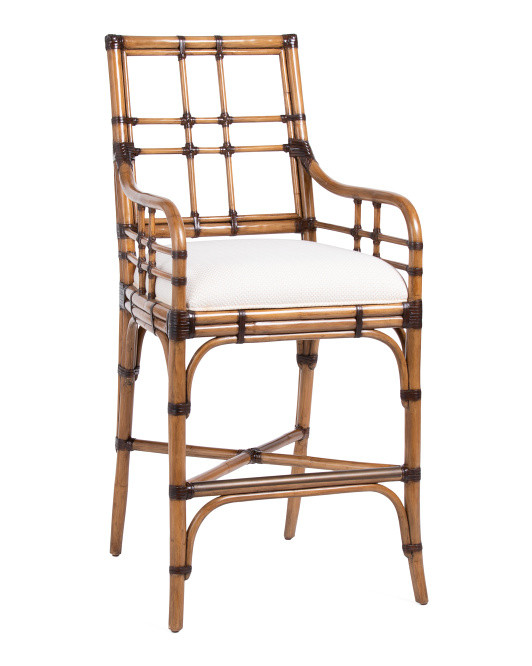 24.25x48.5 Twin Palms Bar Stool | TJ Maxx