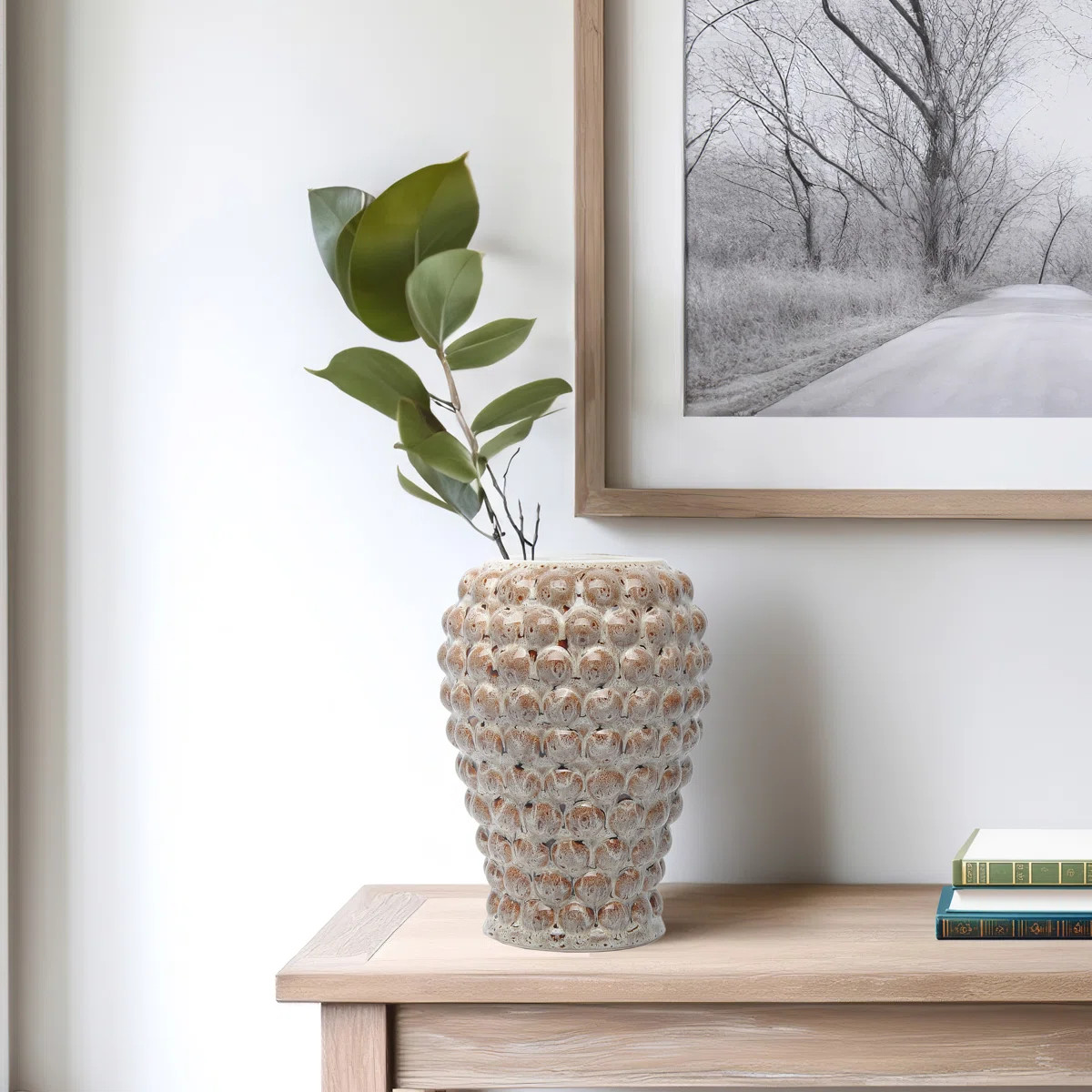 Ceramic Essence, Brown, Novelty - Unique Decorative Vase for a Modern Home | Wayfair North America