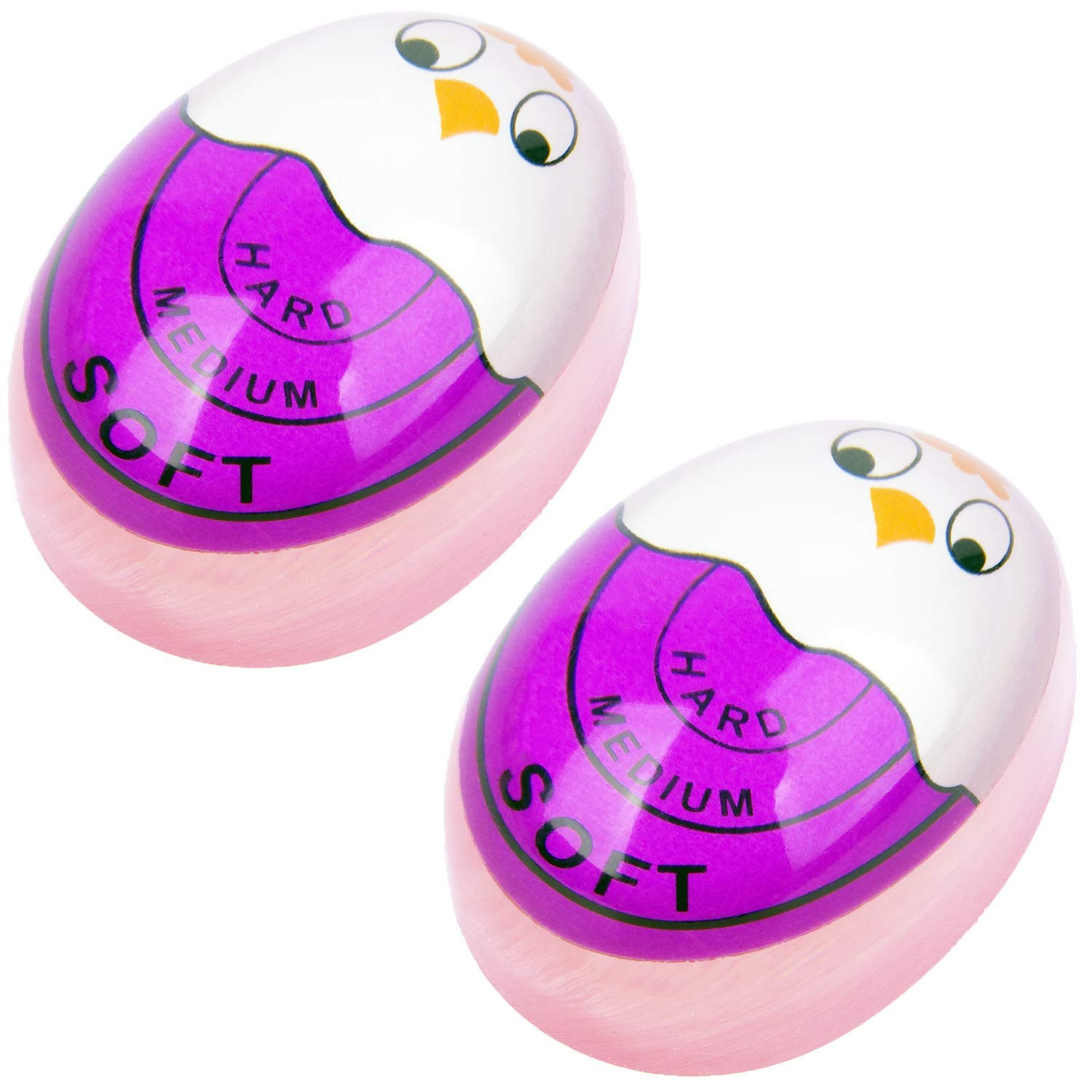 Egg Timer Sensitive Hard & Soft Boiled Color Changing Indicator Tells When Eggs are Ready (Purple... | Amazon (US)