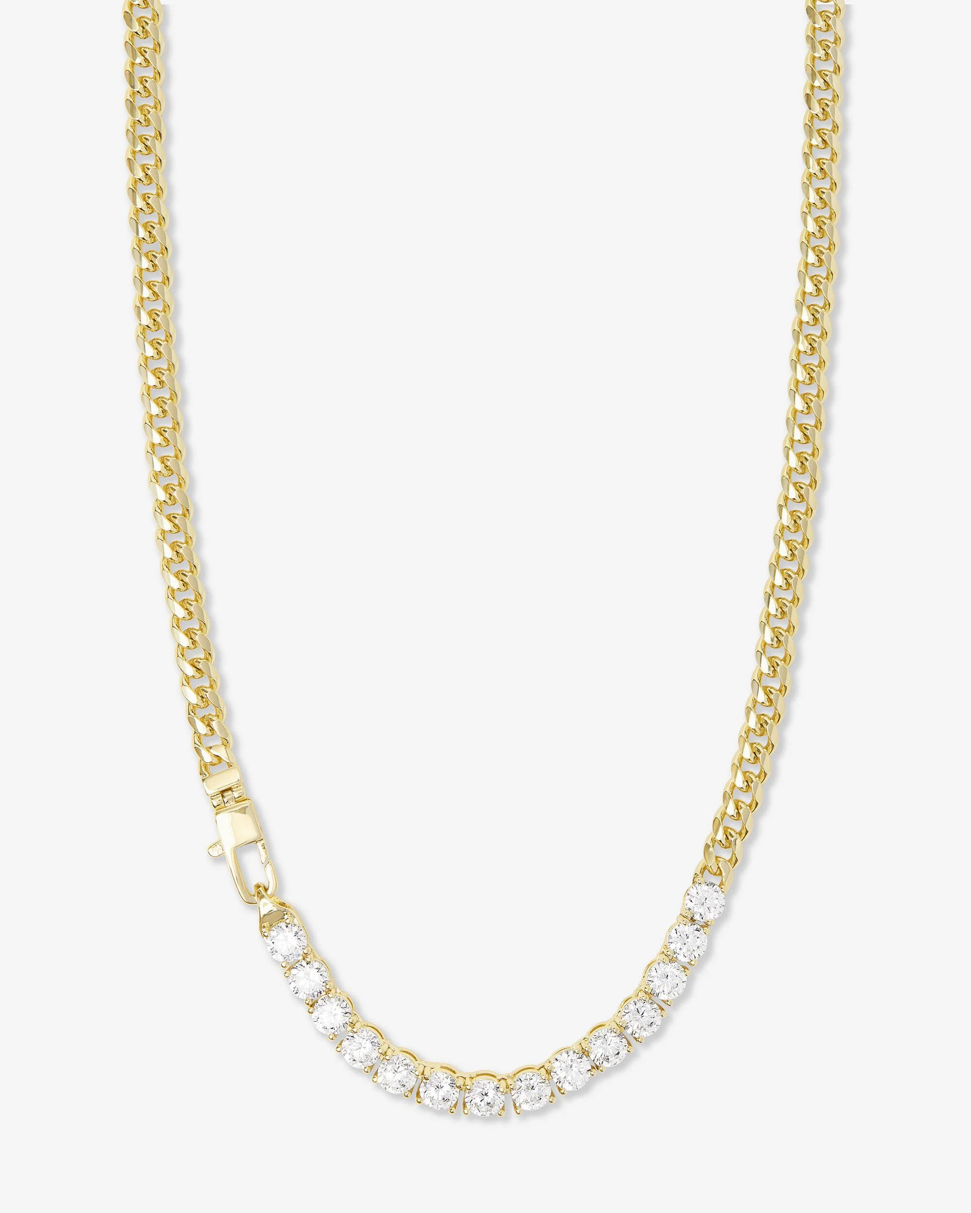Baby Julian REALLY Loves Diamonds Necklace - Gold|White Diamondettes | Melinda Maria Jewelry