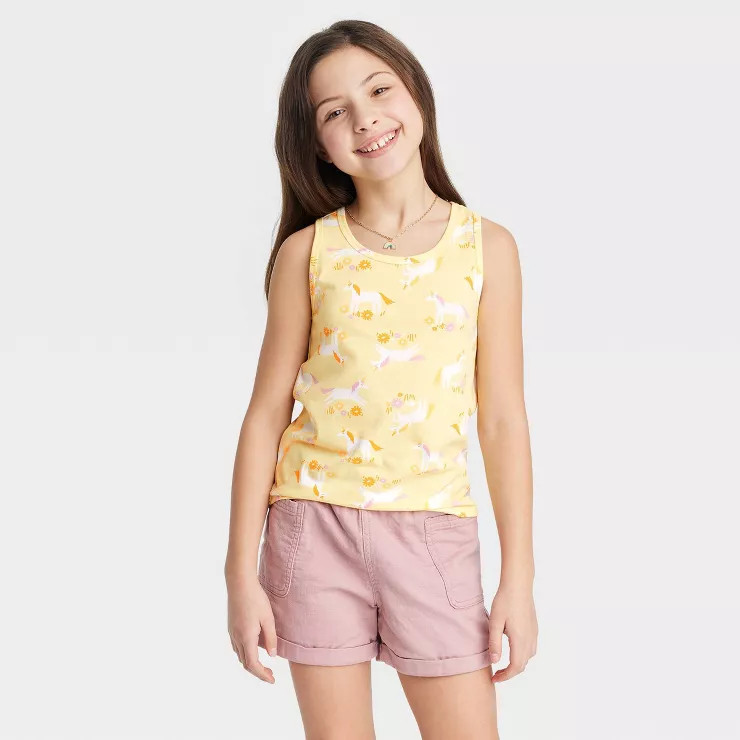 Girls' Printed Tank Top - Cat & Jack™ | Target