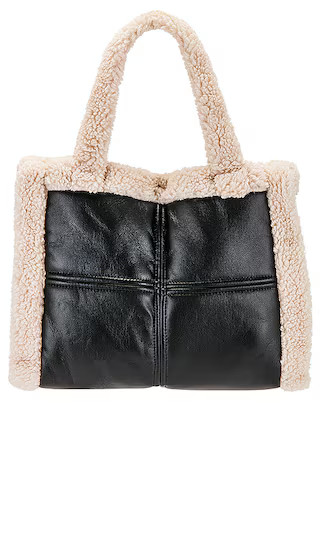 Zoey Tote in Black & Ivory | Revolve Clothing (Global)