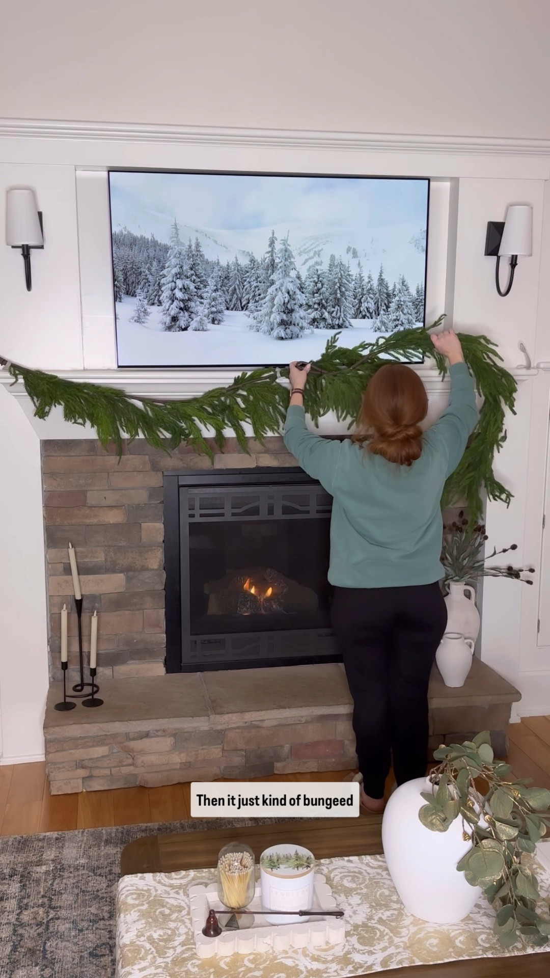 Decorating my mantle for Christmas 

#LTKStyleTip #LTKHome #LTKHoliday