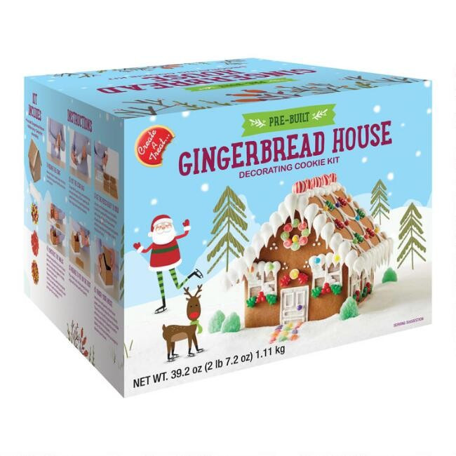 Create A Treat Pre-Built Gingerbread House Kit | World Market