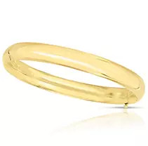 14 KARAT YELLOW GOLD HOLLOW BANGLE IN CLUB ITEM# 426529 | Sam's Club