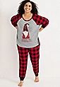 Holiday Graphic Tee And Jogger Pajama Set | Maurices