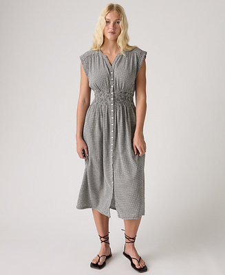 Levi's Women's Beatrice Button-Front Midi Dress - Macy's | Macy's