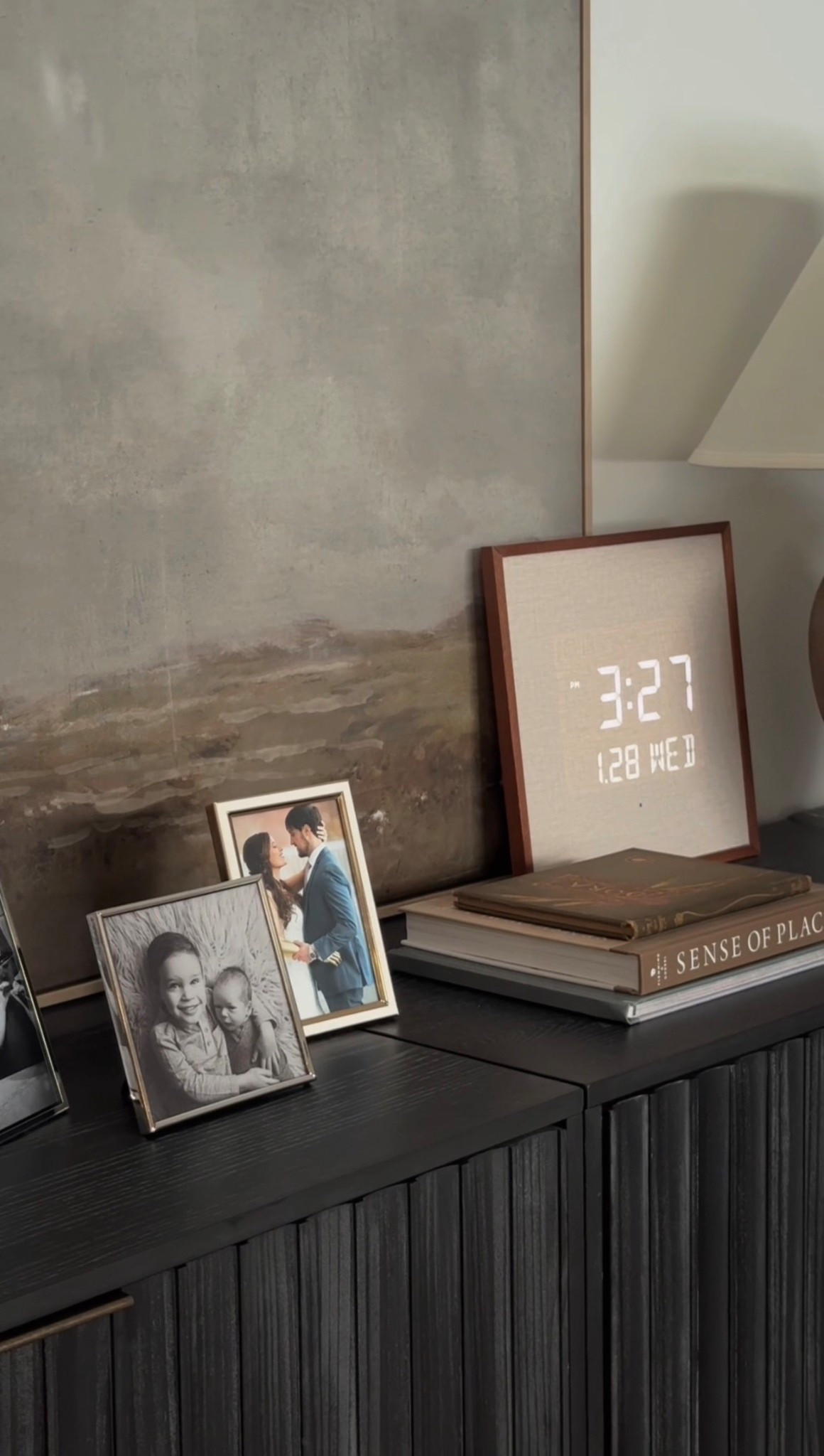 Living room decor, bedroom decor, sideboard decor, console table decor, digital clock, Amazon home find ￼

#LTKHome