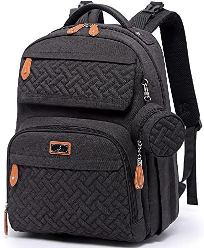 Amazon.com: BabbleRoo Diaper Bag Backpack, Unisex Baby Bags with Changing Pad, Pacifier Case & St... | Amazon (US)
