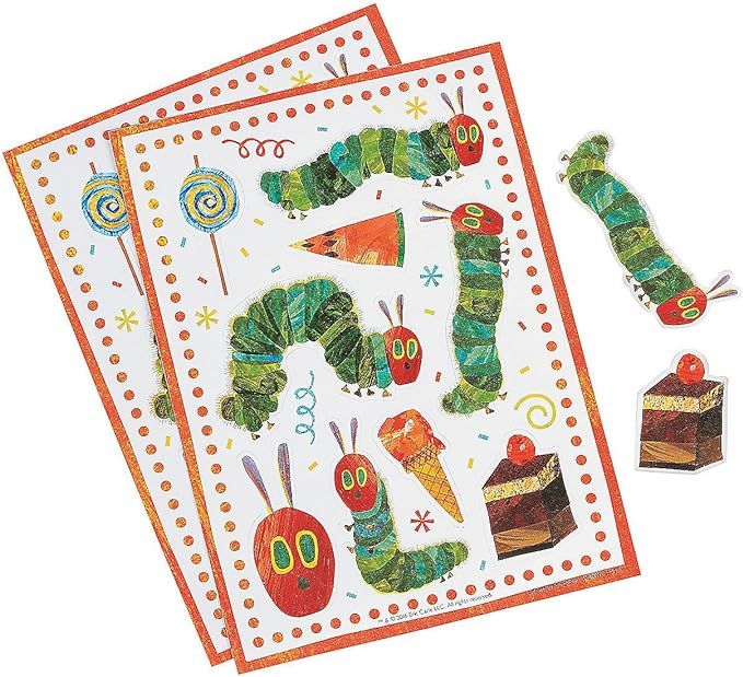 Fun Express - Very Hungry Caterpillar Stickers for Birthday - Stationery - Stickers - Stickers - ... | Amazon (US)