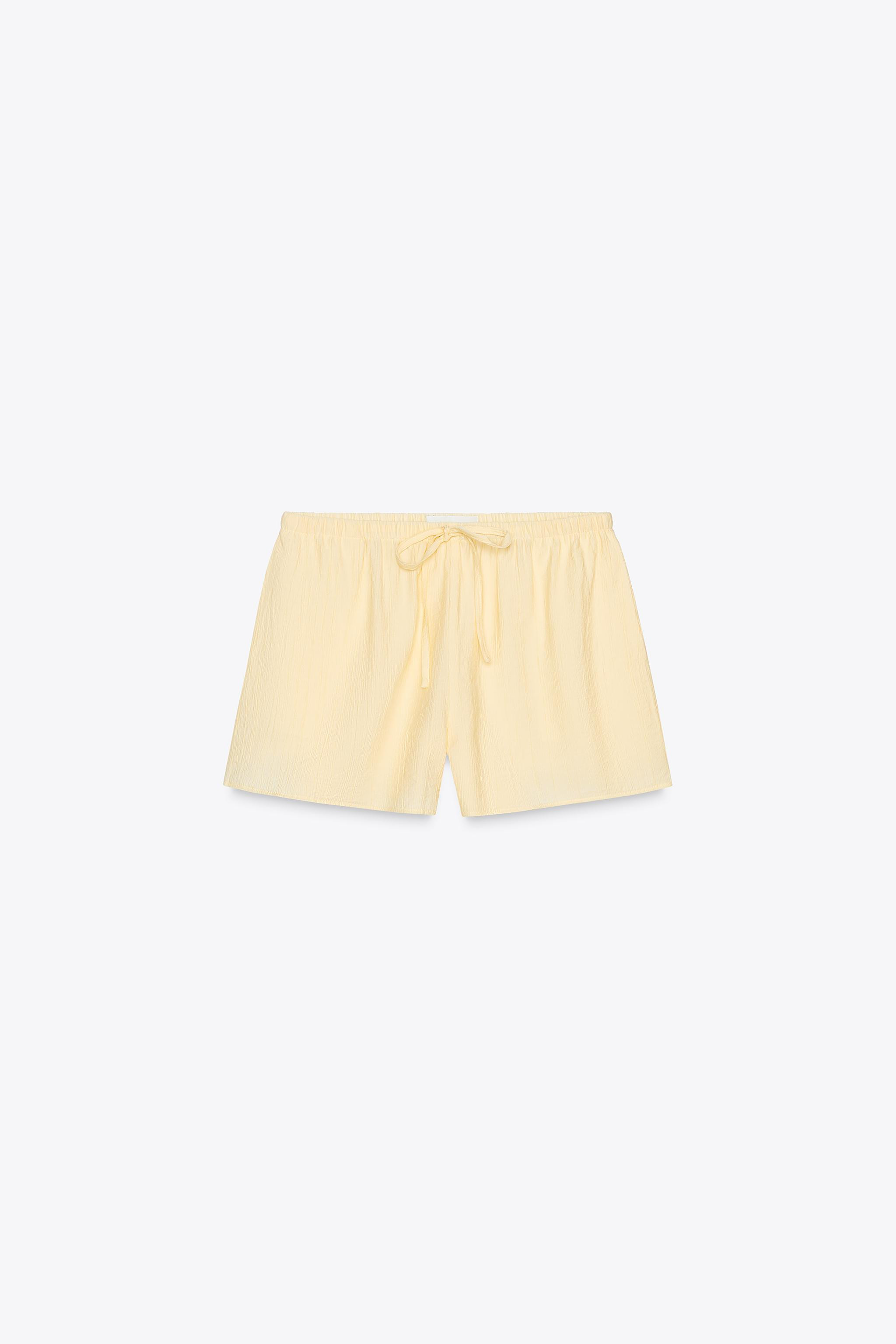 CRINKLE-EFFECT SHORTS | Zara UK
