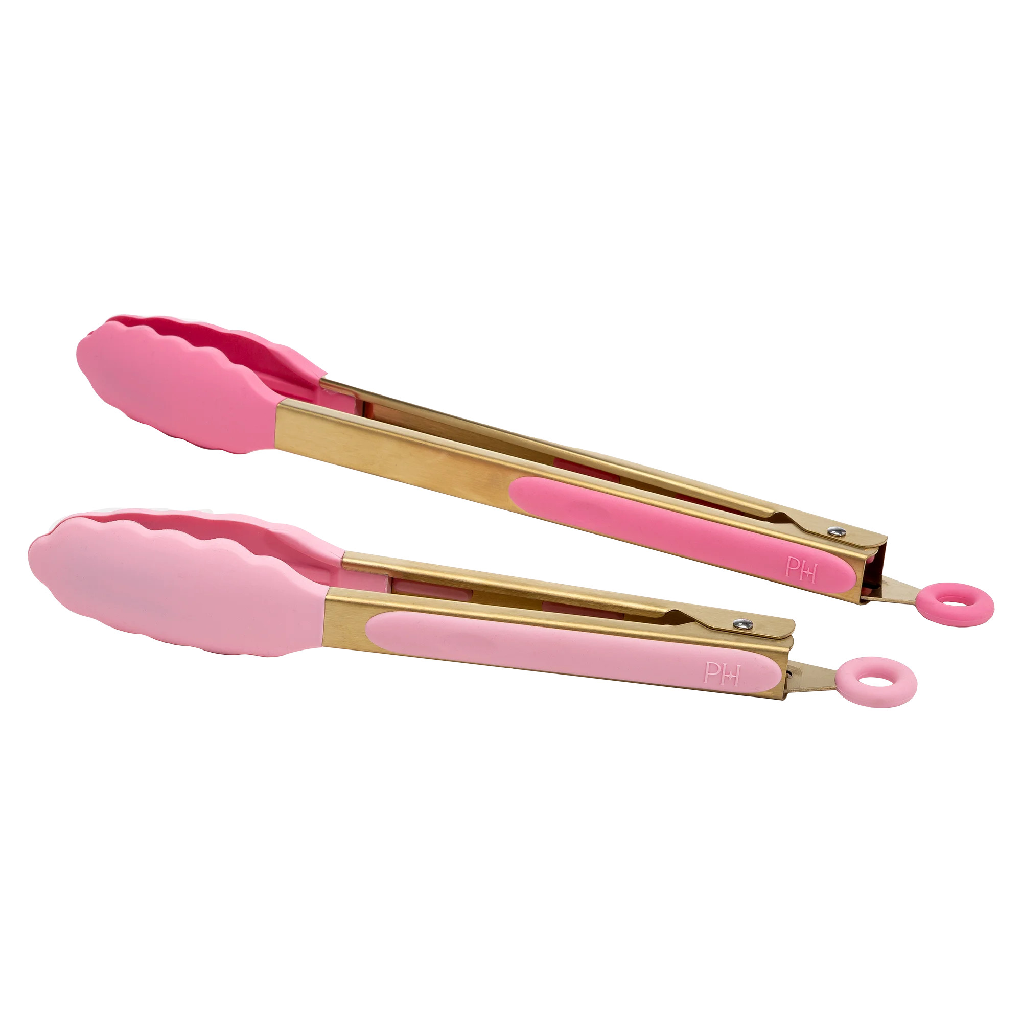 Paris Hilton 2 Piece Tong Set, Silicone, Heat Resistant, Pink | Walmart (US)