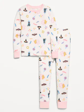 Printed Snug-Fit Graphic Pajama Set for Girls | Old Navy (US)