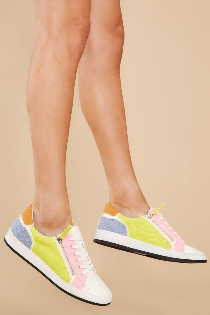 Miya Sherbet Multi Canvas Sneakers | Red Dress 