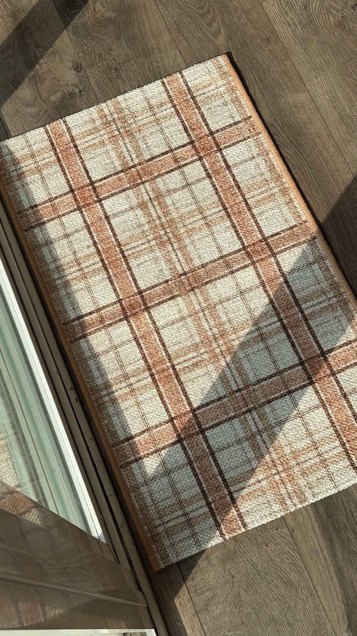 Brought home this plaid rug for the back door.

#LTKHome