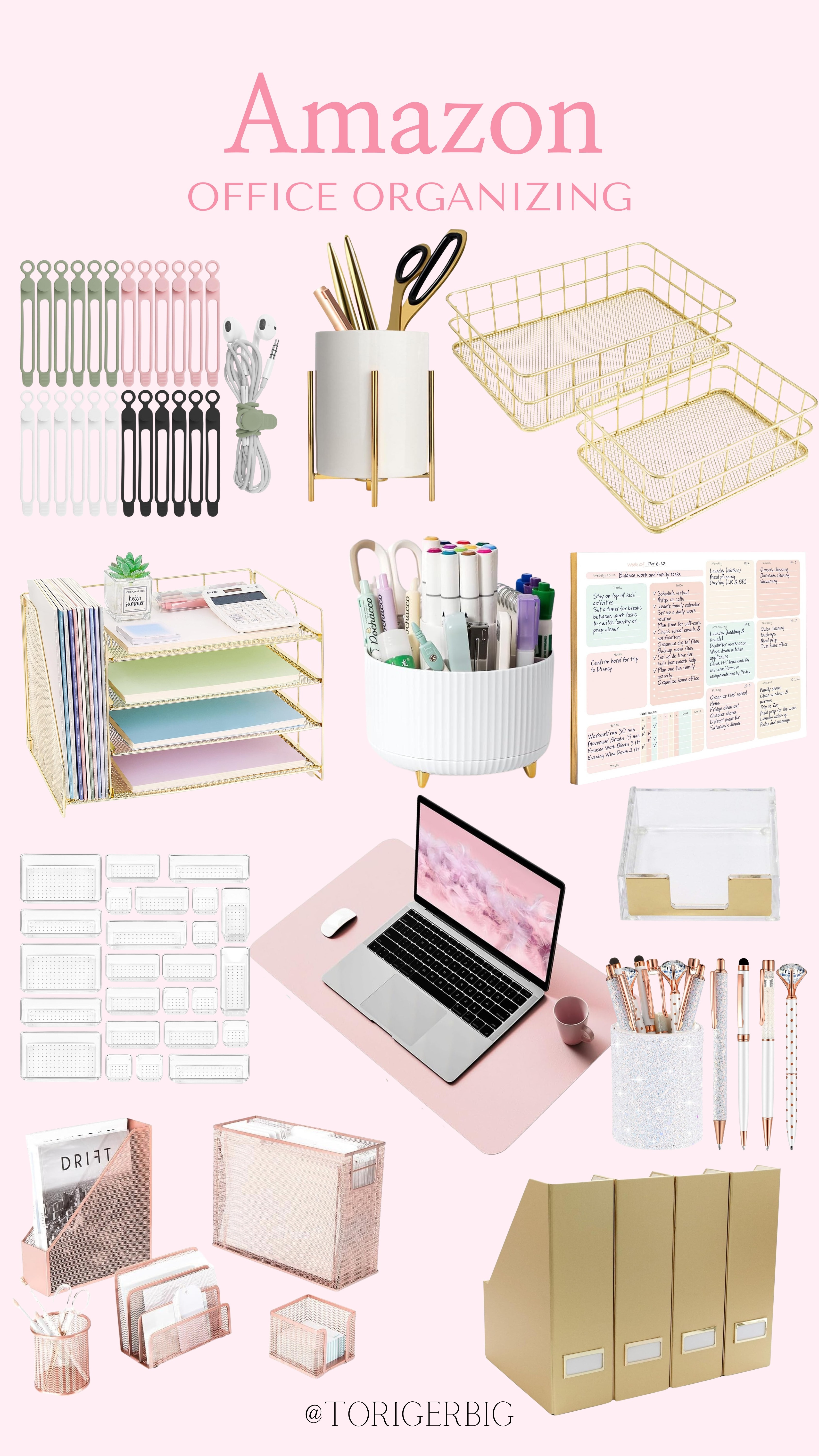 Some of my favorite items for organizing your office #amazon #organize #office  

 #LTKU #LTKHome #LTKFindsUnder50