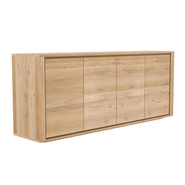 Oak Shadow Sideboard - 4 Doors | Lumens