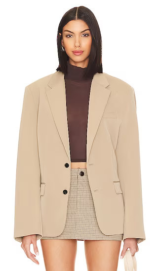 Lovers and Friends Joan Blazer in Tan. - size L | Revolve Clothing (Global)
