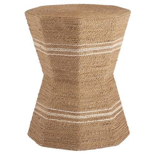 Coastal Living Woven Side Table - Natural - Beige | End Table, Occasional Table, Small Table - Made of Wood | One Kings Lane