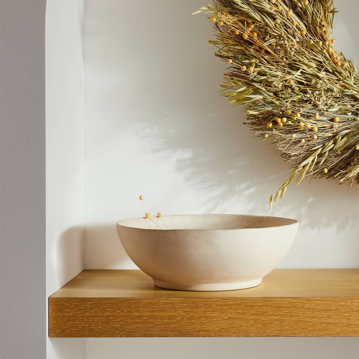 10" Artisan Handcrafted Decorative Round Bowl Cream - Hearth & Hand™ with Magnolia: Multipurpos... | Target