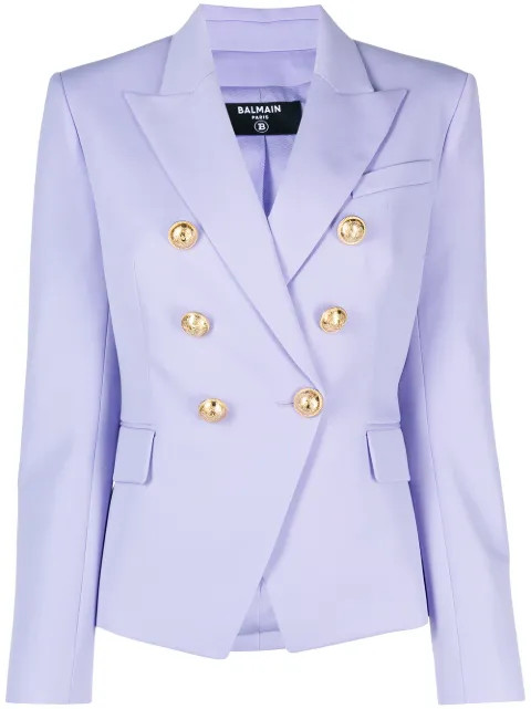 peak-lapels double-breasted blazer | Farfetch (AU)