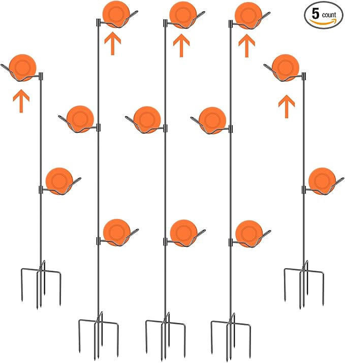5 Pack Triple Clay Pigeons Holder Alloy Steel Clay Pigeon Holder for Hunting Targets Accessories ... | Amazon (US)