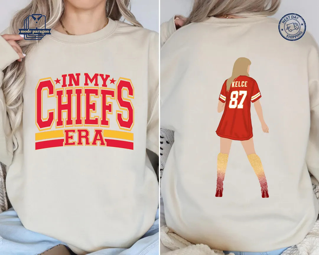 In My Chiefs Era Shirt, Football Chiefs Jersey Sweatshirt, Taylor and Travis Hoodie, Karma Chiefs... | Etsy (US)