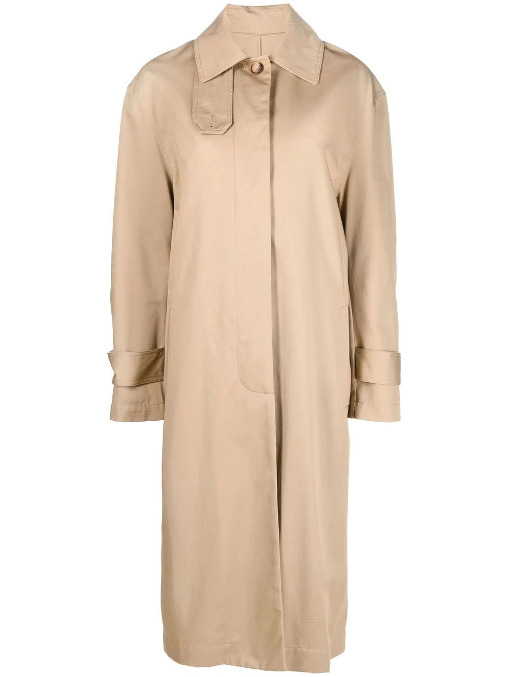 stand-up collar trench coat | Farfetch Global