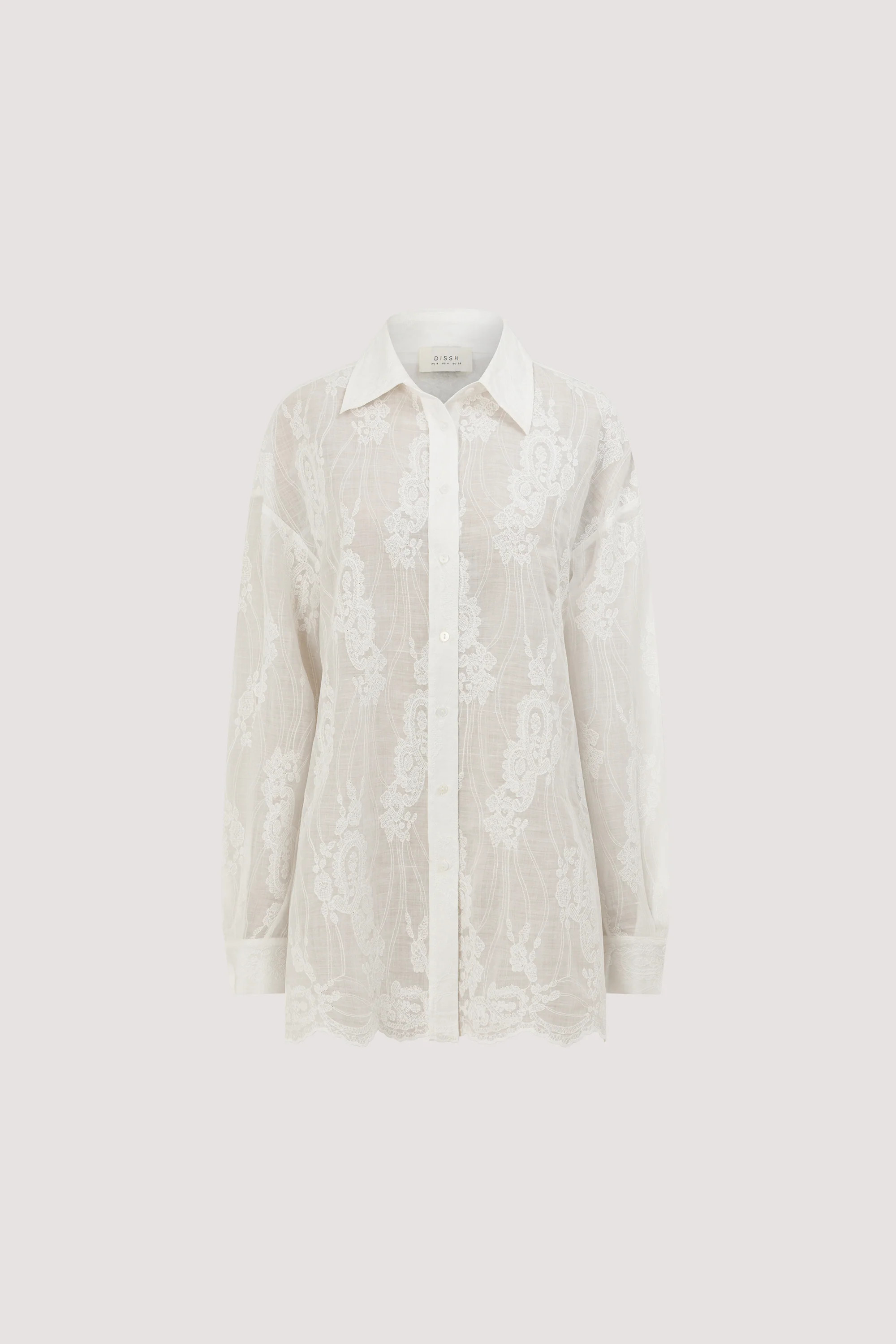 CORDELIA WHITE RAMIE SHIRT | DISSH