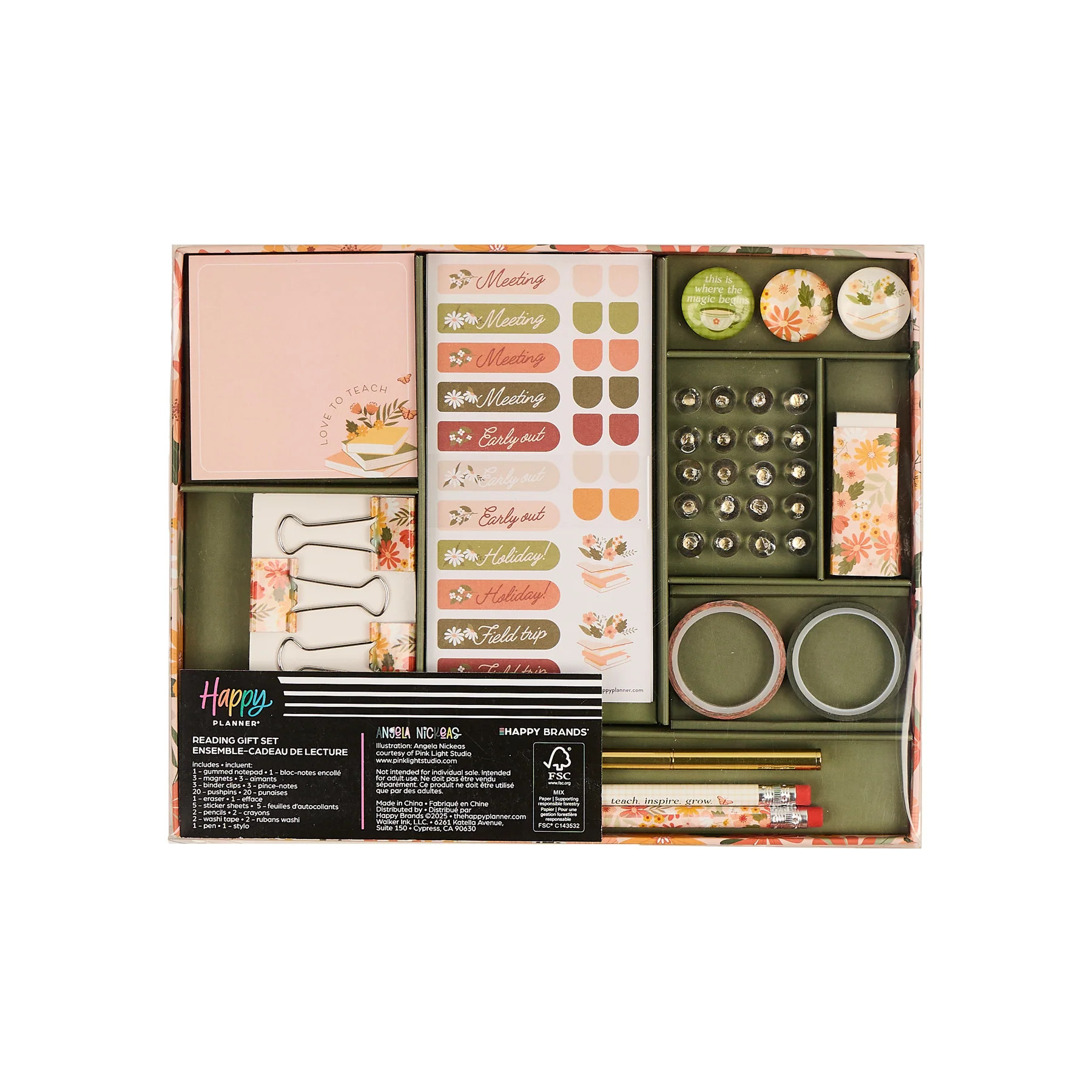 Reading Hour - Teacher Accessory Box Kit | Happy Planner
