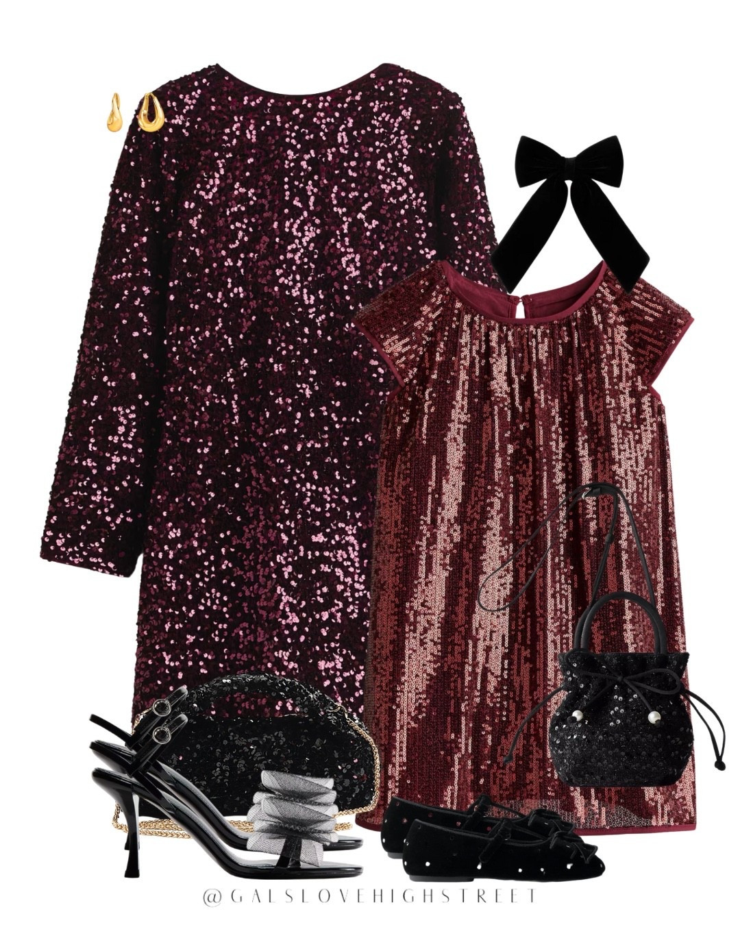 Mum and mini matching, Christmas sequins, party dress 

#LTKfamily #LTKuk #LTKkids
