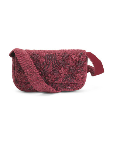 All Over Floral Beaded Shoulder Bag | TJ Maxx