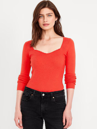 Long-Sleeve Ribbed Sweater | Old Navy (US)