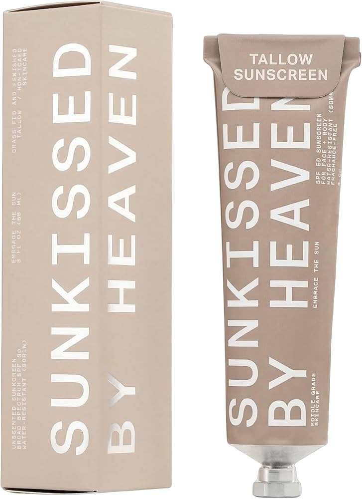 Jay Alvarrez Beef Tallow Sunscreen SPF 50 \u2013 Grass-Fed Tallow & Non Nano Zinc Oxide Mineral S... | Amazon (US)
